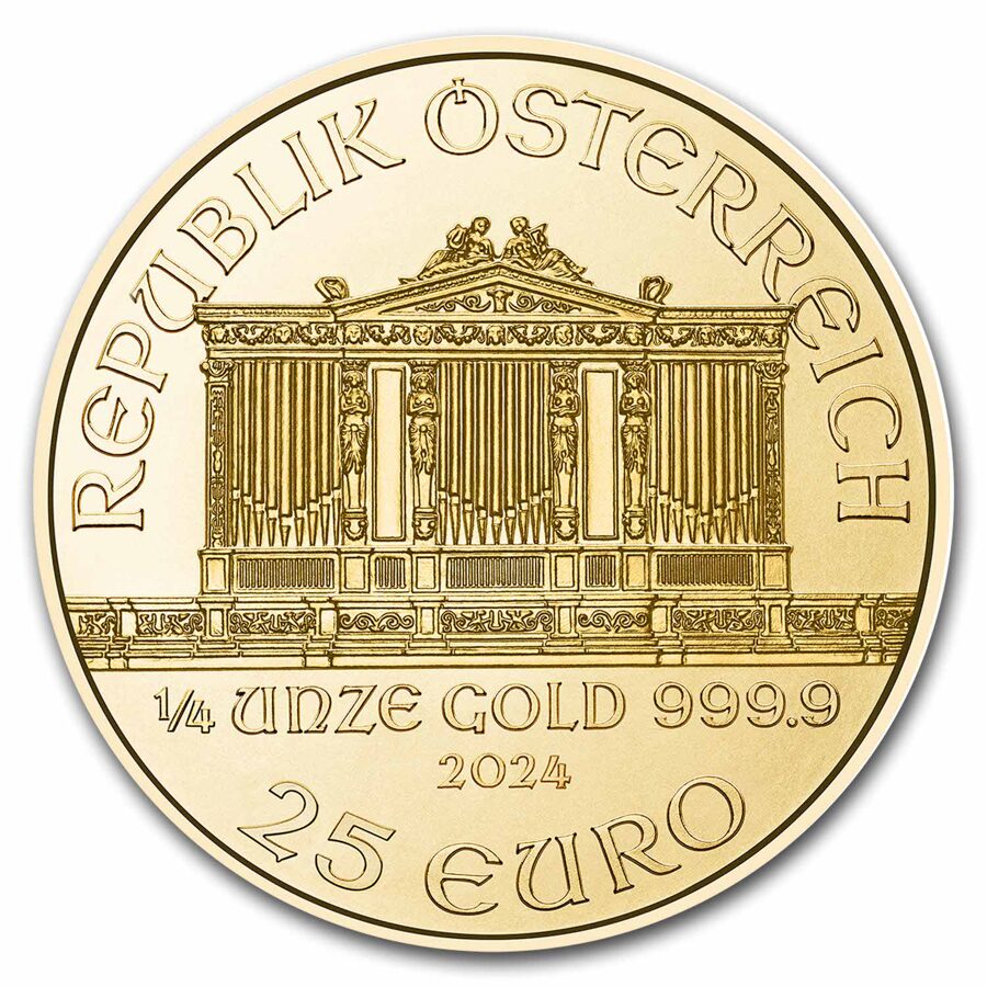 2024 Austria 1/4 oz Gold Philharmonic BU