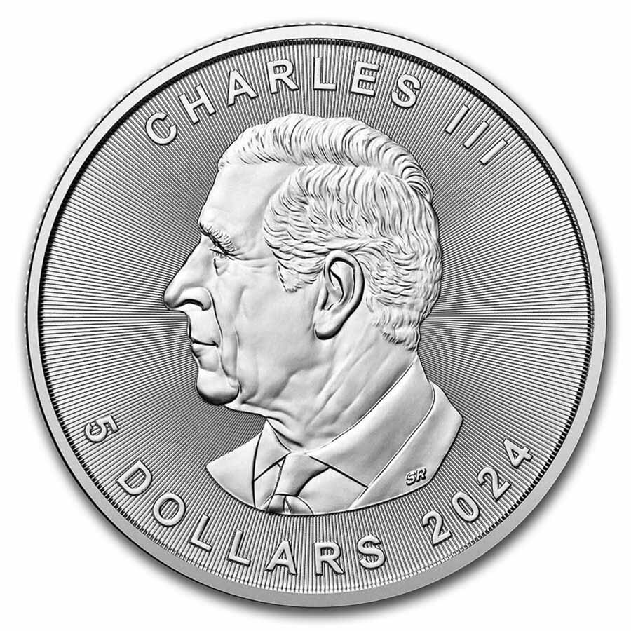 2024 RCM $5 1 oz Silver Treasured Silver Maple Polar Bear Privy