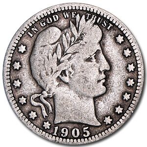1905 Barber Quarter VG