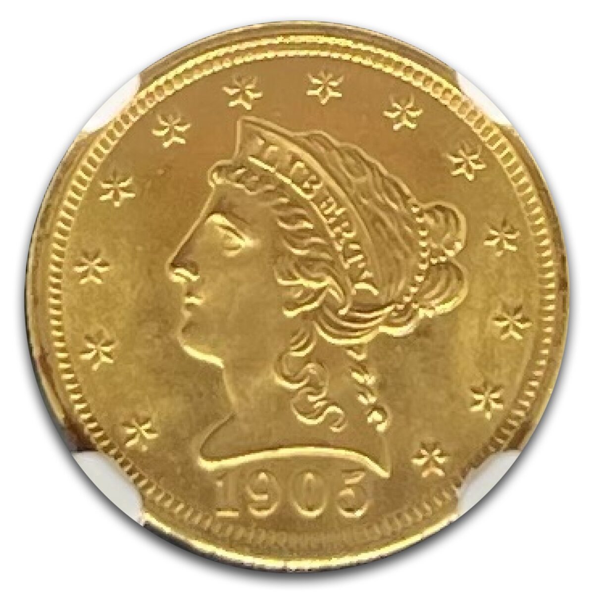 1905 $2.50 Liberty Gold Quarter Eagle MS-66+ NGC