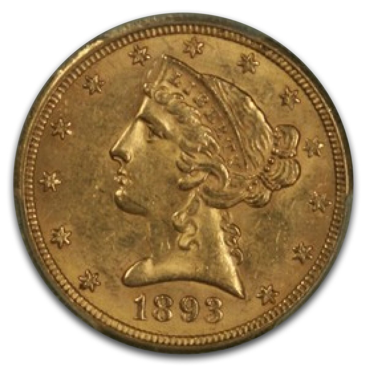 1893-O $5 Liberty Gold Half Eagle MS-63 PCGS