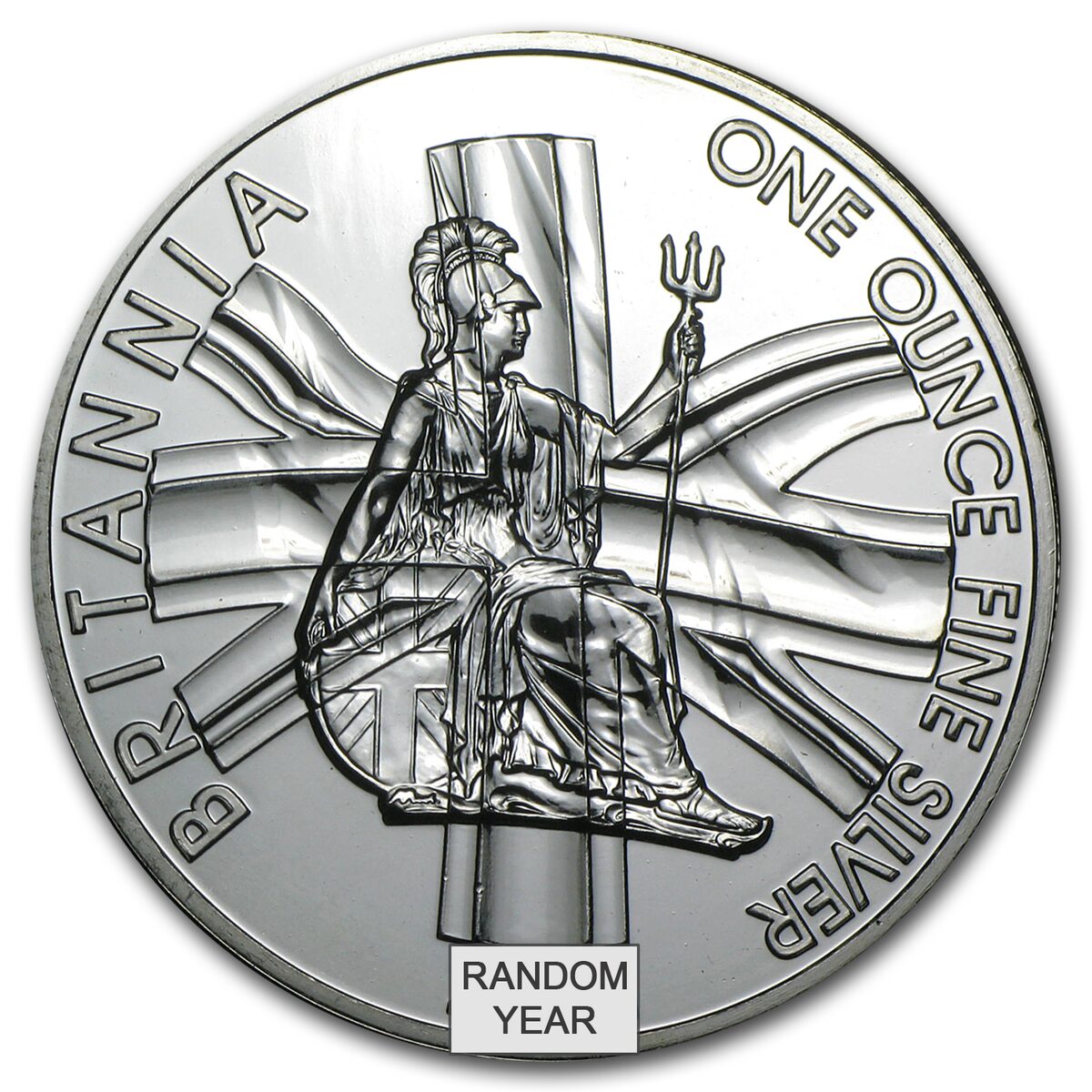 1 oz Silver Britannia BU (Abrasions, Random Year)