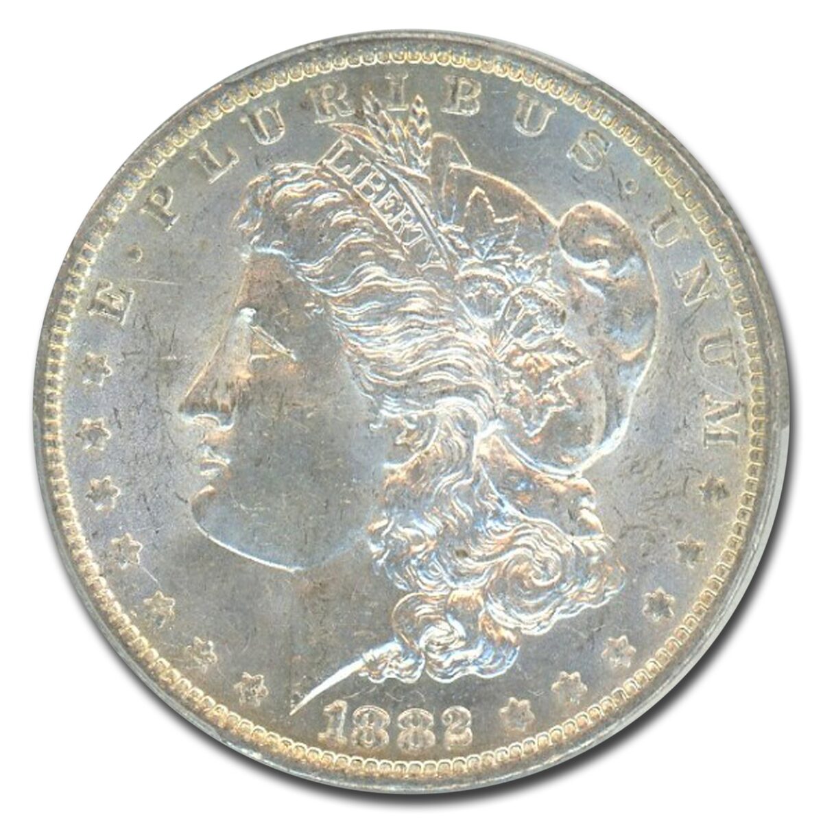 1882-O/S Morgan Dollar MS-62 PCGS (Weak)