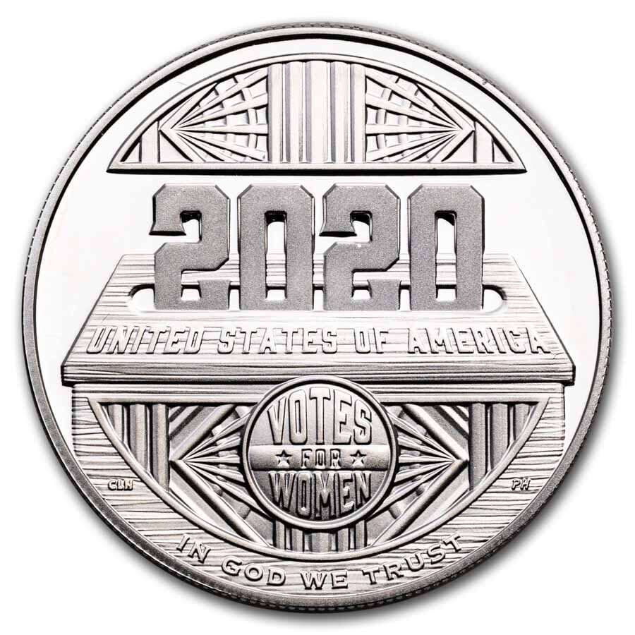 2020 Women's Suffrage 19th Amendment $1 Silver BU (Box & CoA)