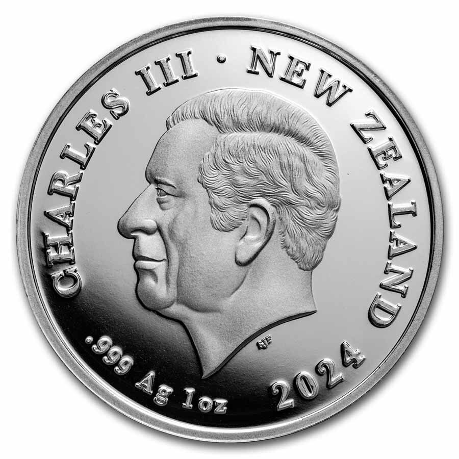 2024 New Zealand 1 oz Silver Dwelling Taniwha: Cave BU