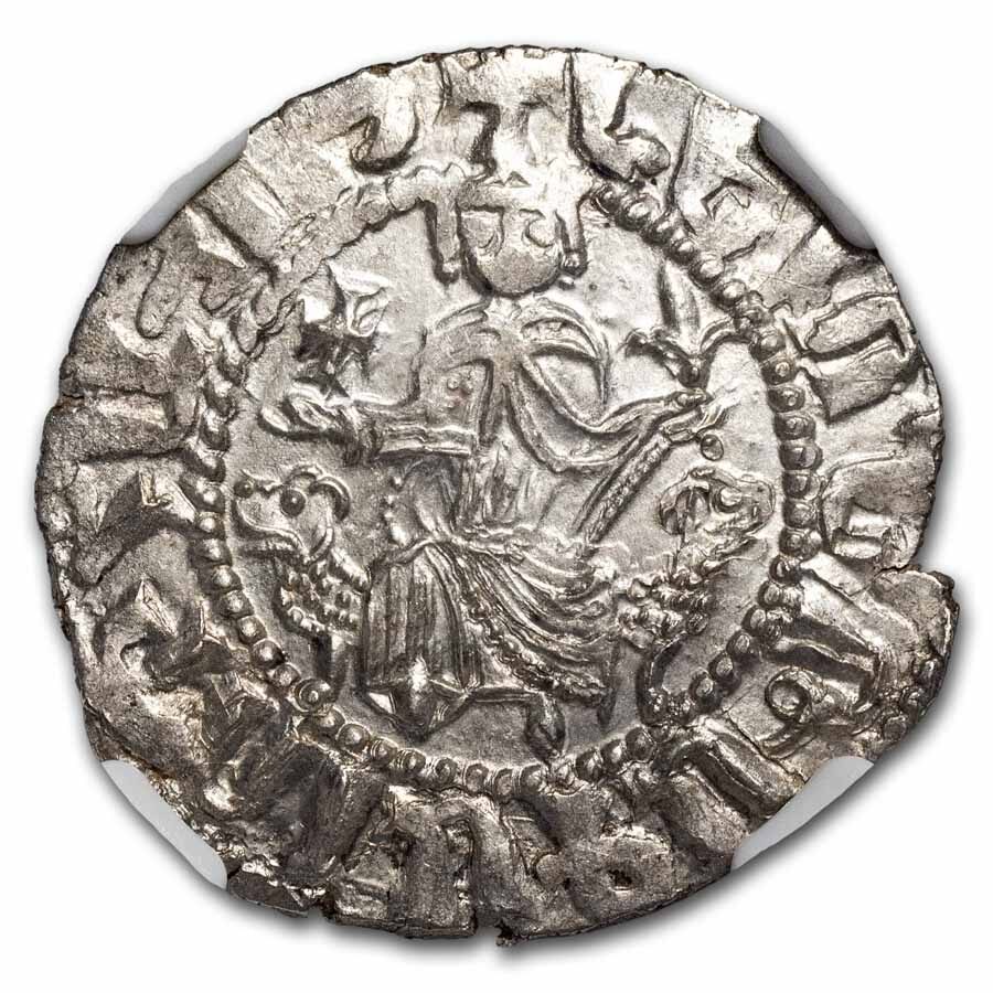 Kingdom of Armenia AR Tram Levon I (1198-1219 AD) AU NGC