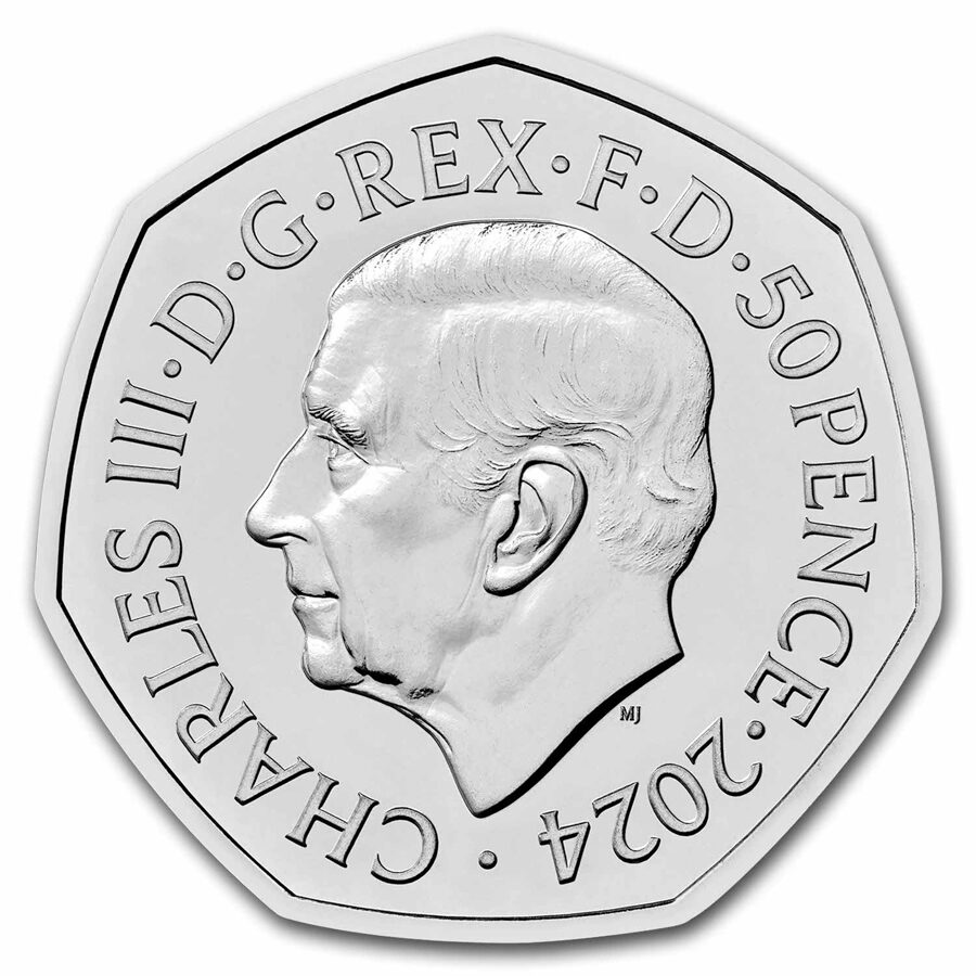 2024 Great Britain Tyrannosaurus Rex 50p BU Coin