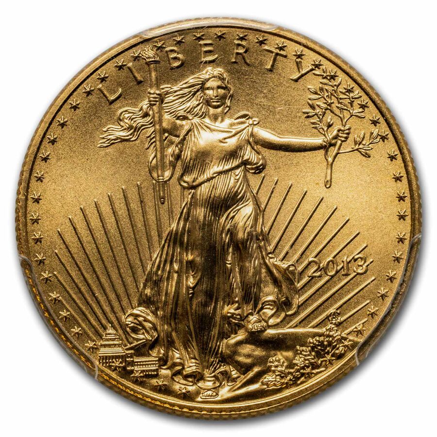 2013 1/2 oz American Gold Eagle MS-70 PCGS