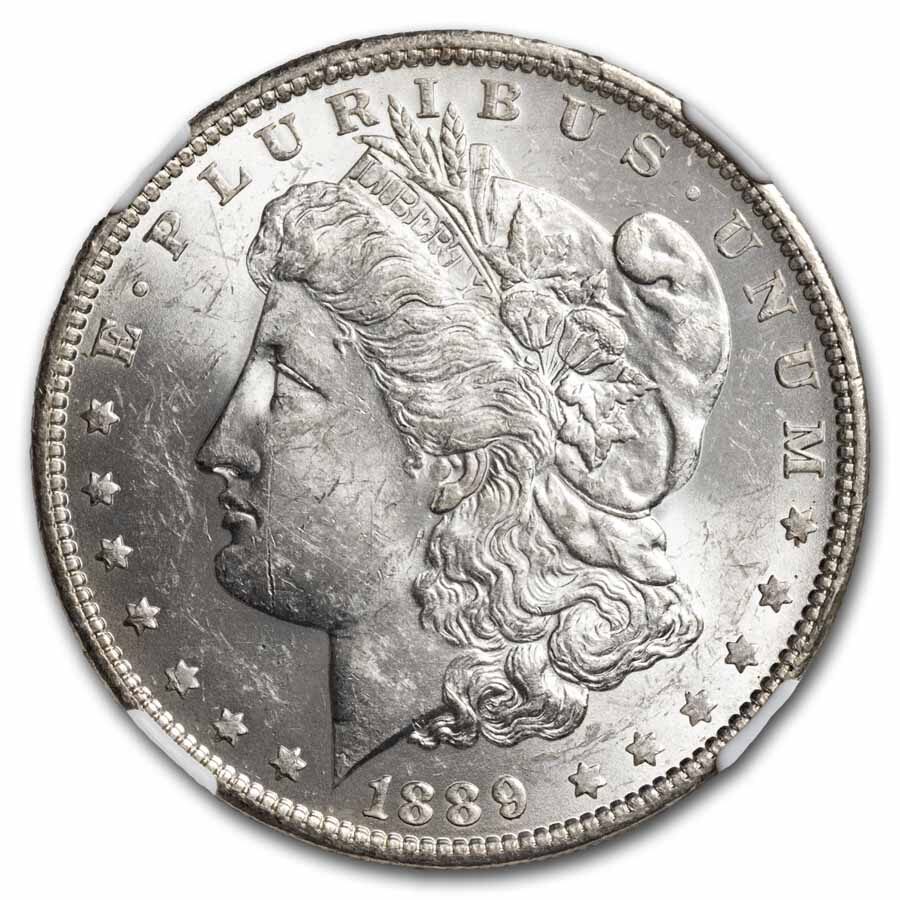 1889-O Stage Coach Morgan Dollar BU NGC