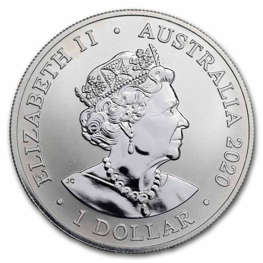 2020 Australia 1 oz Silver $1 Sumatran Tiger (Abrasions)