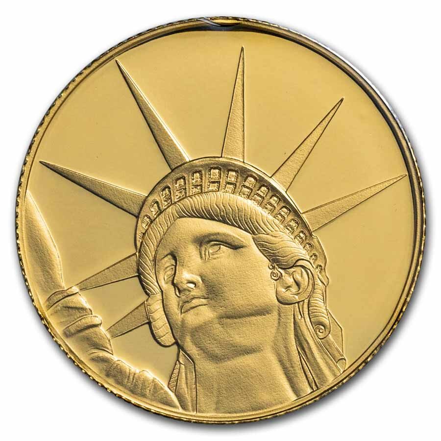 1/4 oz $25 Solomon Islands Proof Gold Lady Liberty (In Assay)