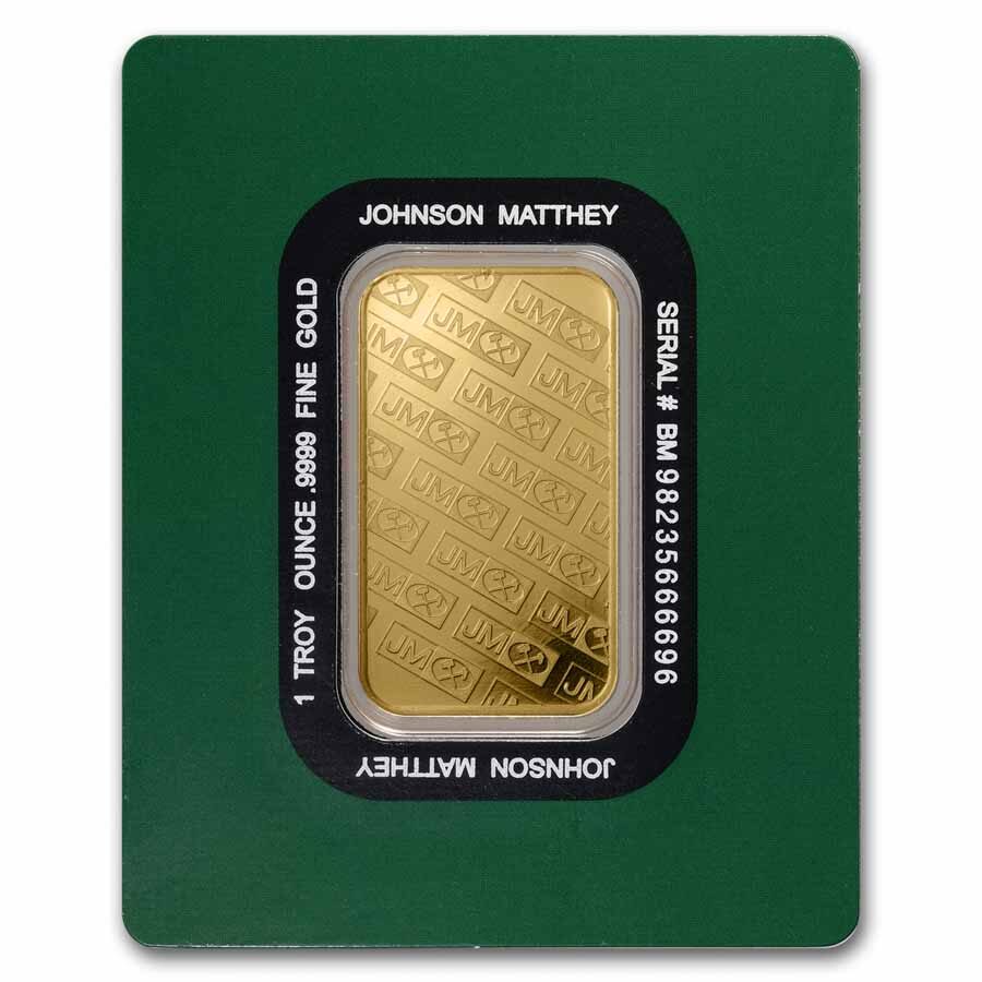 1 oz Gold Bar - Johnson Matthey (In Assay)