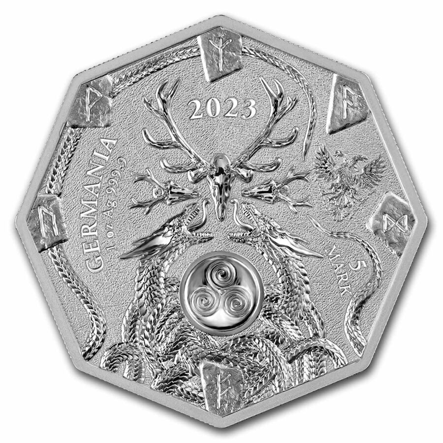 2023 Germania Witchcraft: Seeress 1 oz Silver Round BU
