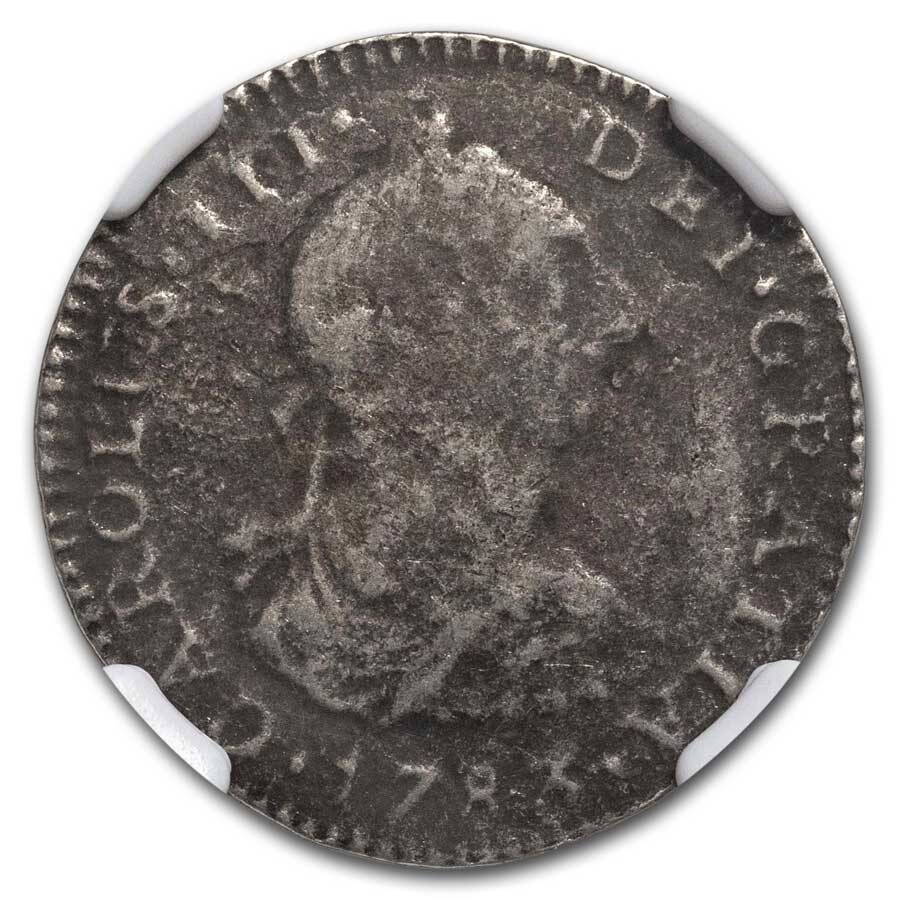 1783 Mexico El Cazador Shipwreck Silver 1 Real Genuine NGC