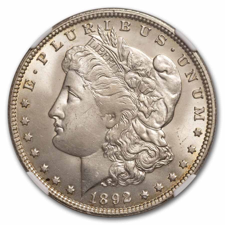 1892-O Morgan Dollar MS-63 NGC