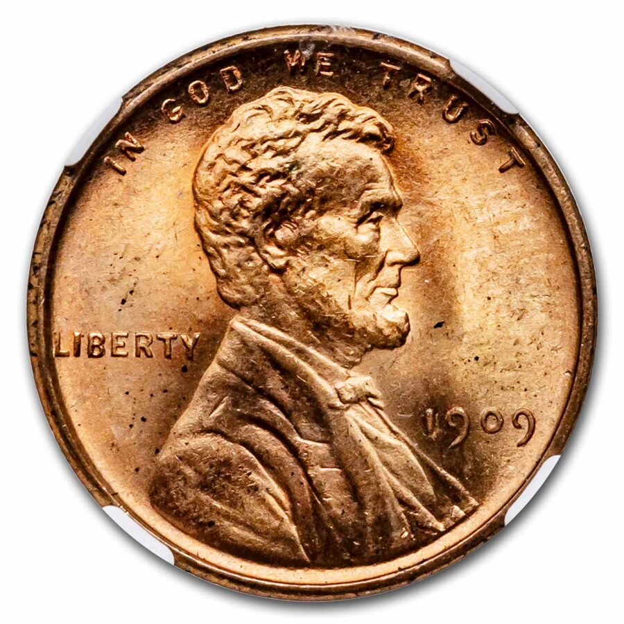 1909 VDB Lincoln Cent MS-65 NGC (Red)