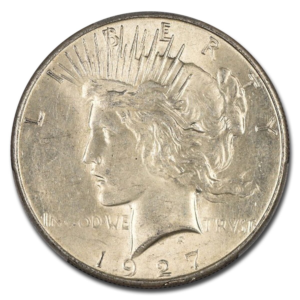 1927-S Peace Dollar AU-58 PCGS
