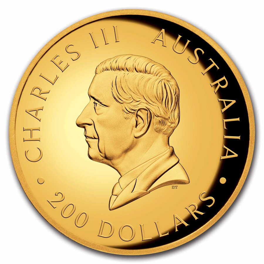 2024-P Australia 2 oz Gold Kookaburra Proof (High Relief)