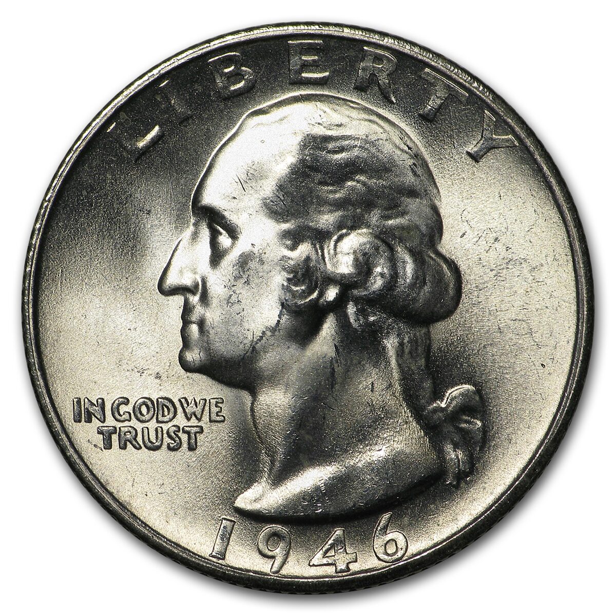 1946-S Washington Quarter BU
