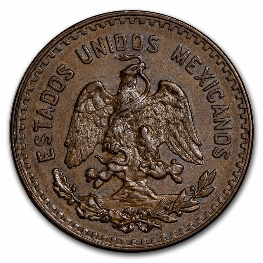 1914-1935 Mexico Bronze 5 Centavos Avg Circ