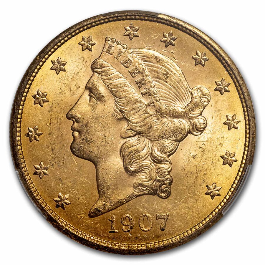 $20 Liberty Gold Double Eagle MS-63 CACG (Random)