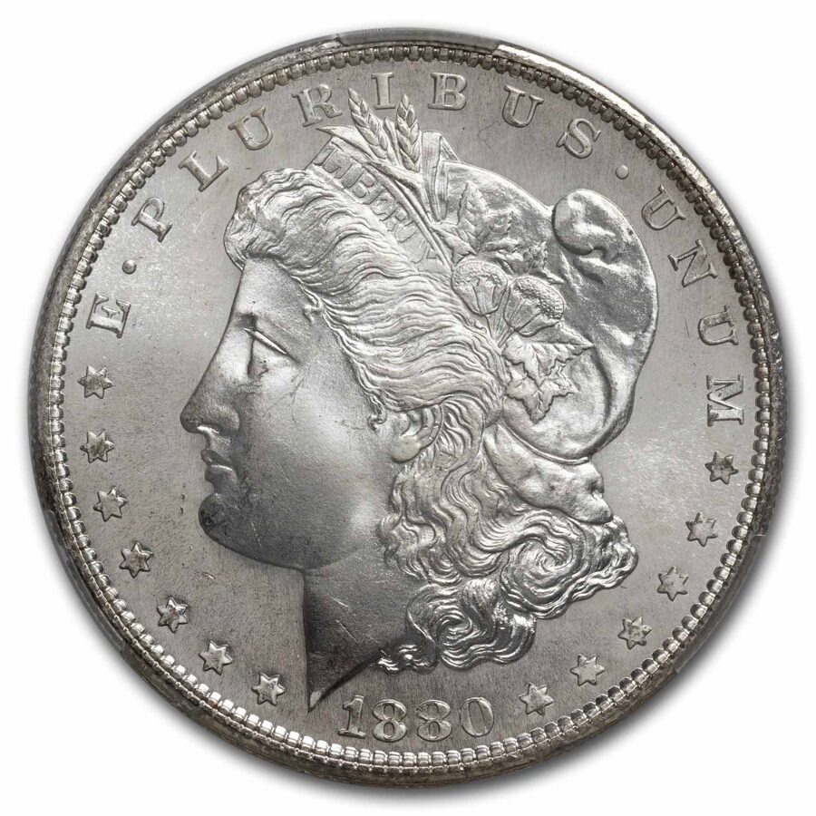 1880-S Morgan Dollar MS-66 CACG