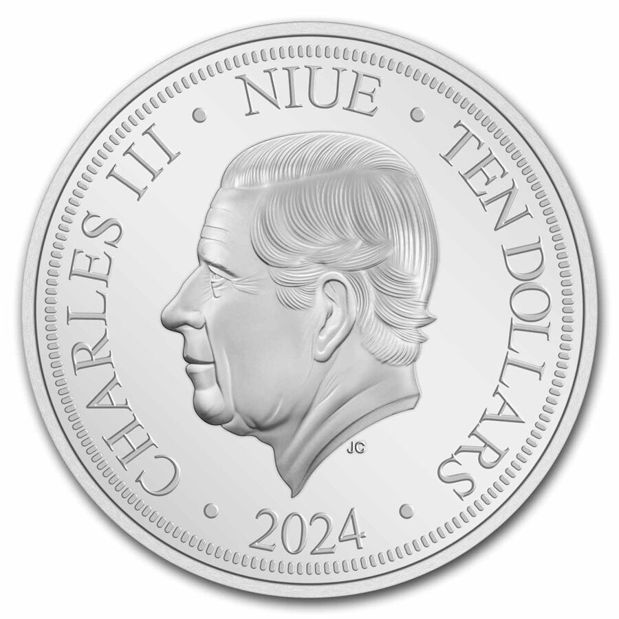 2024 Niue 3 oz Silver $10 Marvel: Iron Man