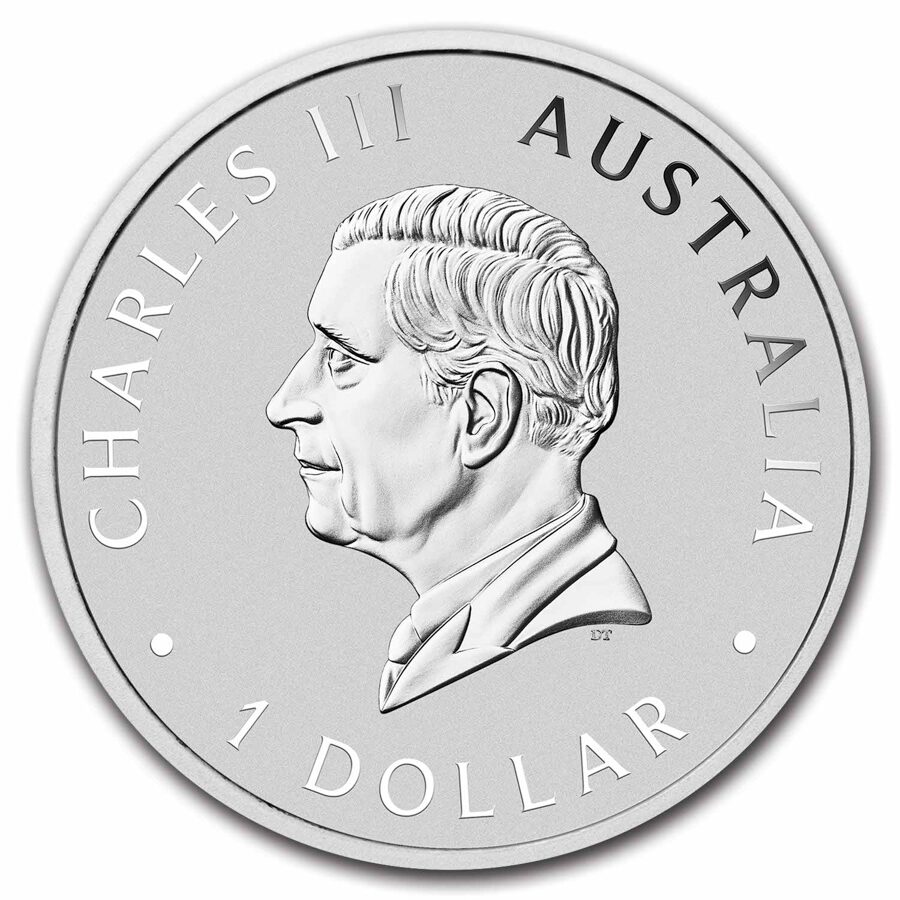 2024 Australia 1 oz Silver Colorized Emu BU