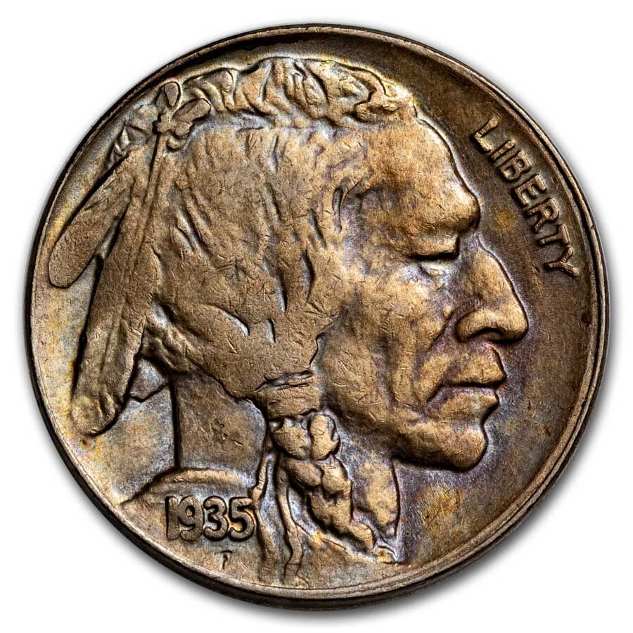 1935-D Buffalo Nickel BU (Toned)