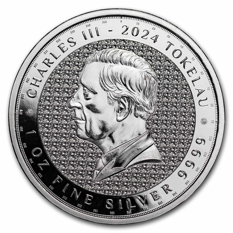 2024 Tokelau 1 oz Silver $5 Terra (Prooflike)
