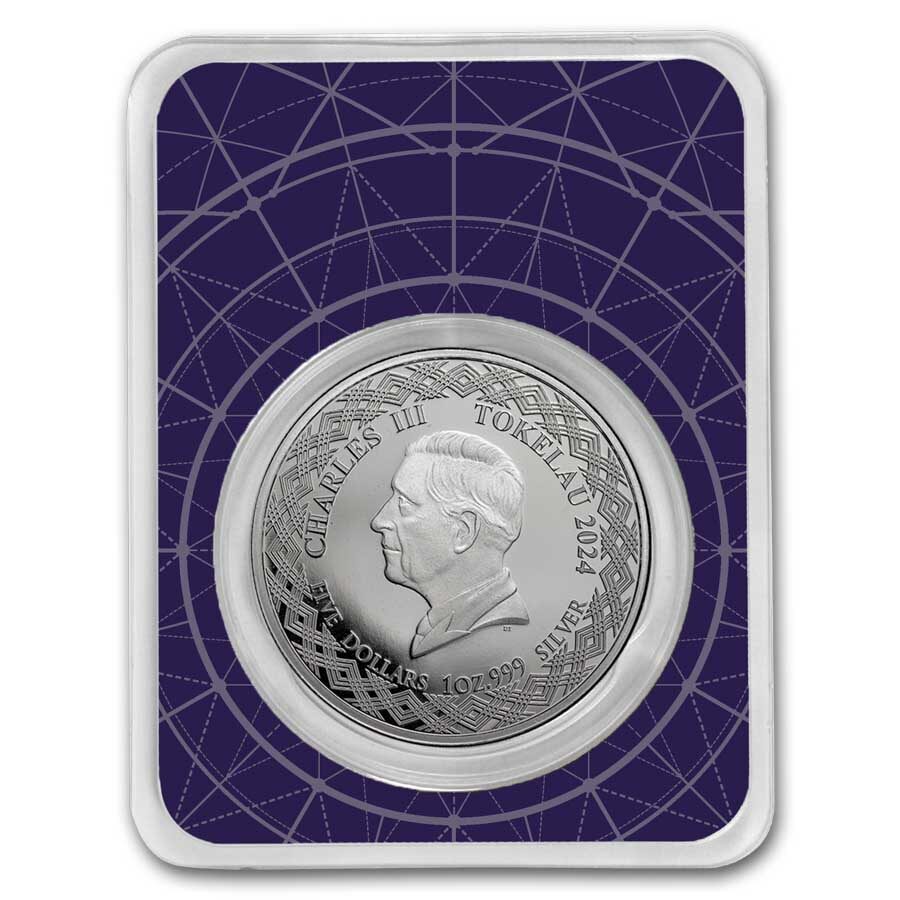 2024 Tokelau 1 oz Silver $5 Zodiac Series: Taurus BU (TEP)