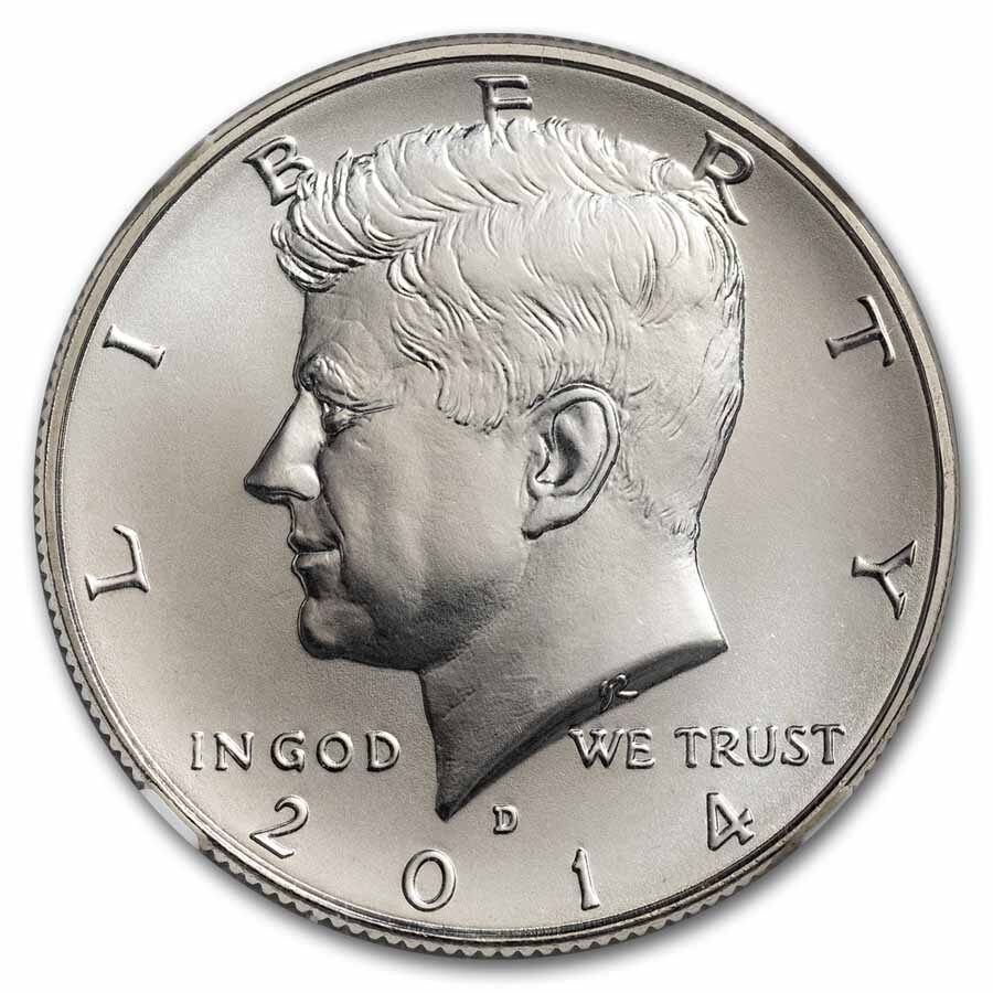 2014-D Kennedy H.D. SP-70 Sil. 50th Anni. High Relief