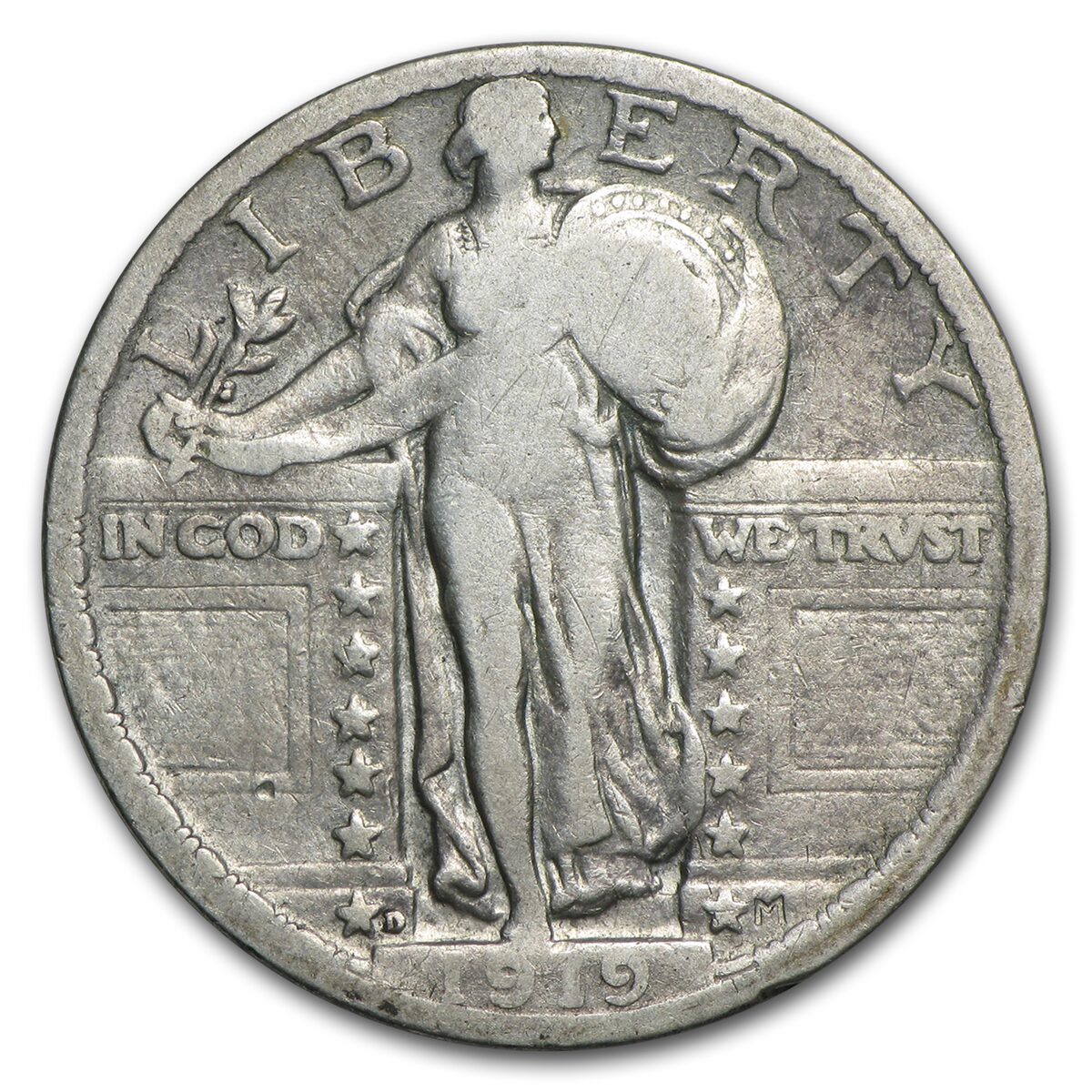 1919-D Standing Liberty Quarter Fine