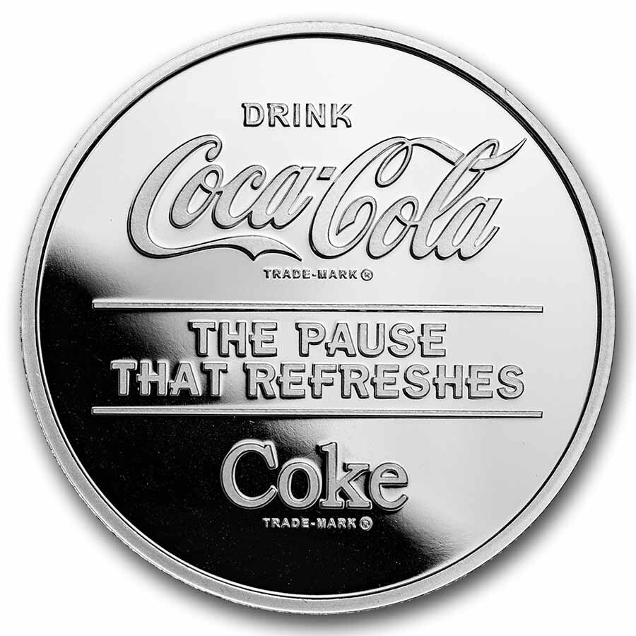 Coca-Cola® 5 cent Bottle 1 oz Silver Struck Round