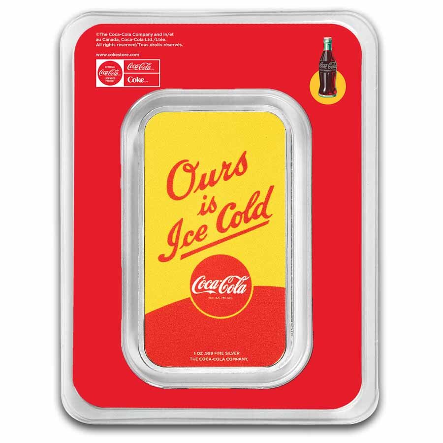 Coca-Cola® 1 oz Silver Summer Fun Colorized Bar (in TEP)