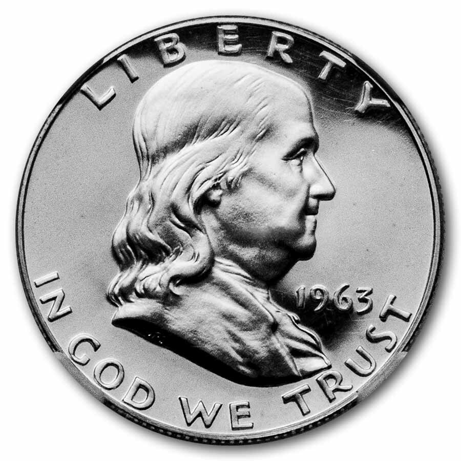 1963 Franklin Half Dollar PF-68 UCAM NGC
