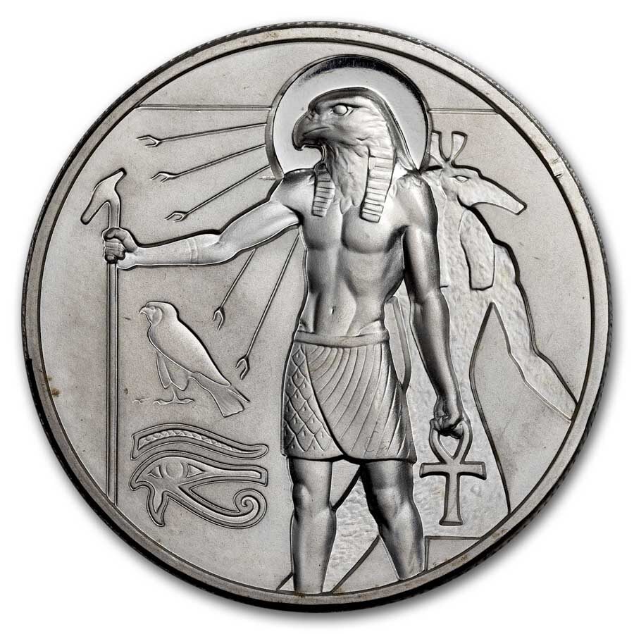 2 oz Silver UHR Round - Egyptian Gods Series: Horus