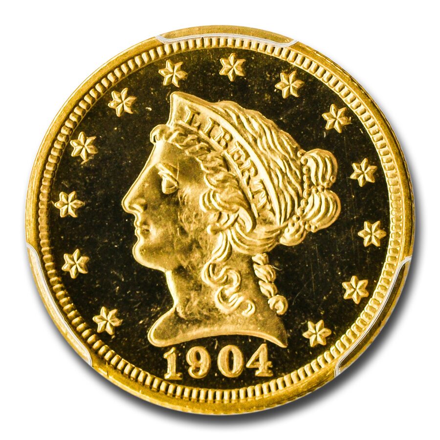 1904 $2.50 Liberty Gold Quarter Eagle PR-68 PCGS
