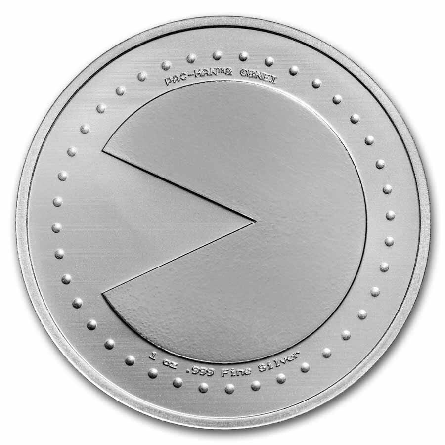 PAC-MAN Game Token - 1 oz Silver Slot Medal
