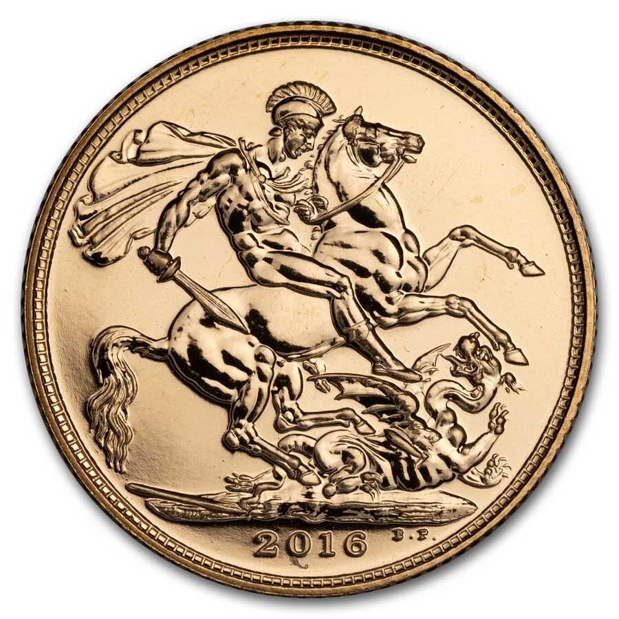 2015-2021 Great Britain Gold Sovereign Elizabeth II BU