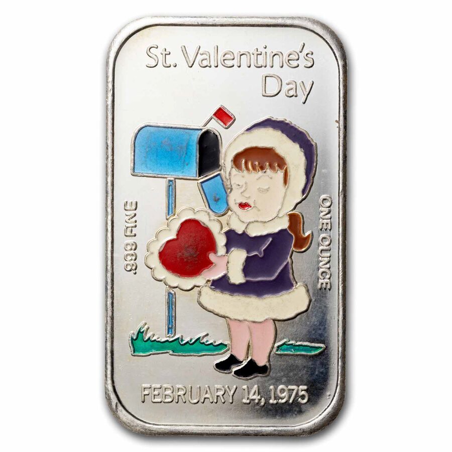 1 oz Silver Art Bar - Ceeco Enamel (Random Motif)