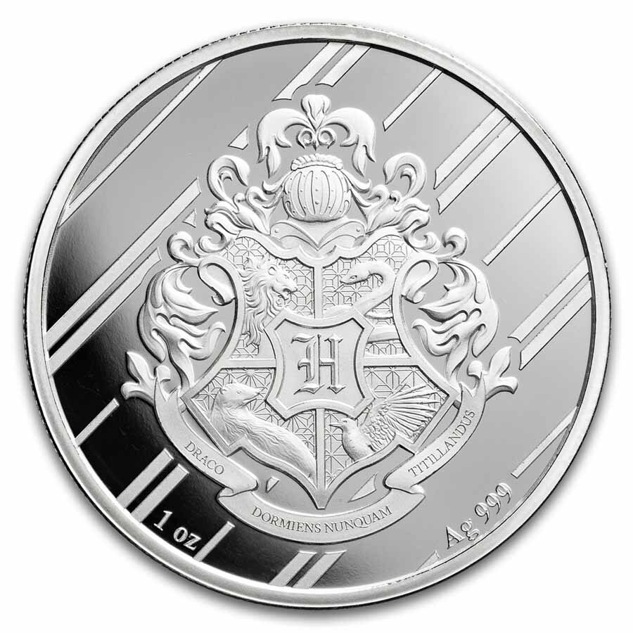 Harry Potter 1 oz Silver Houses; Slytherin BU