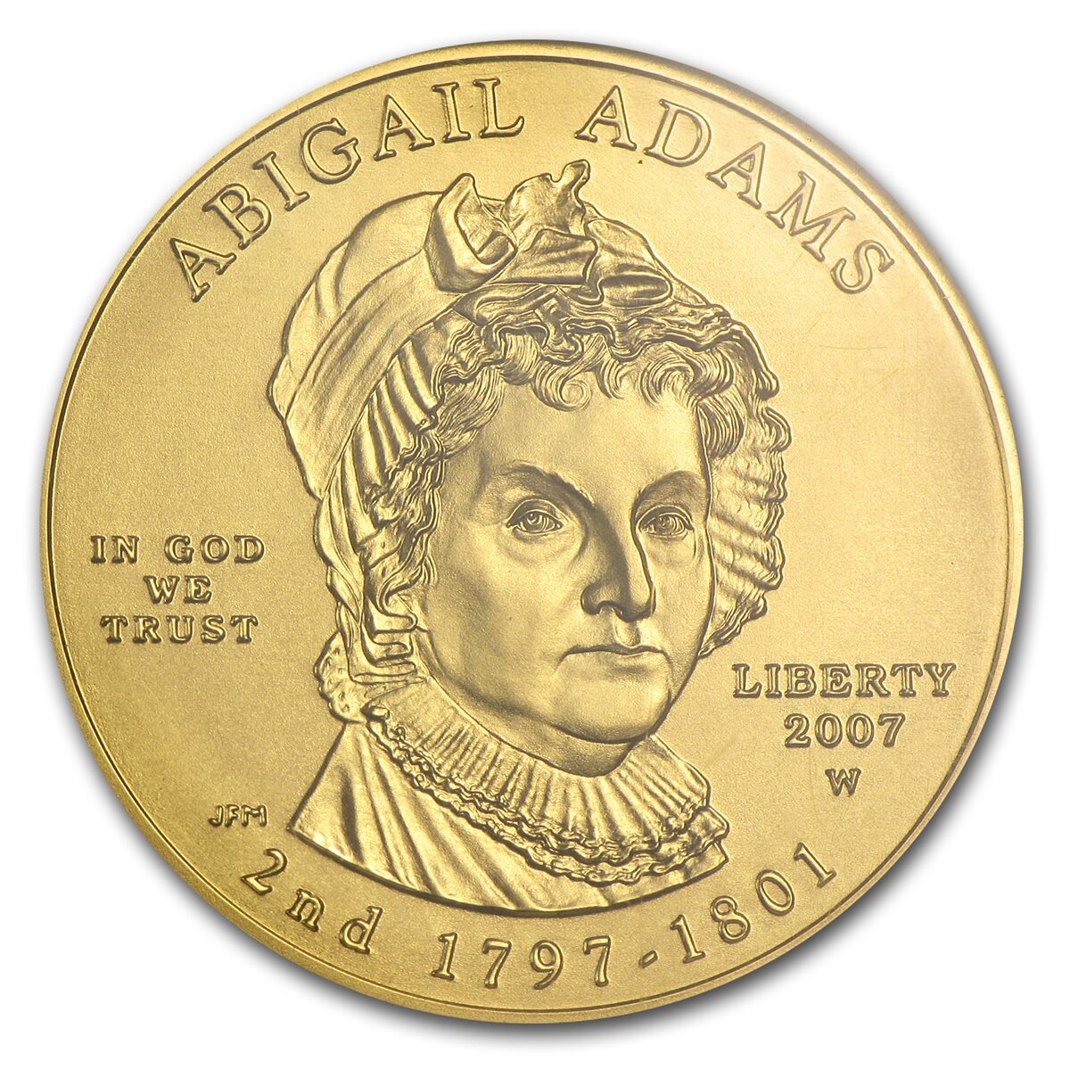 2007-W 1/2 oz Gold Abigail Adams MS-70 NGC