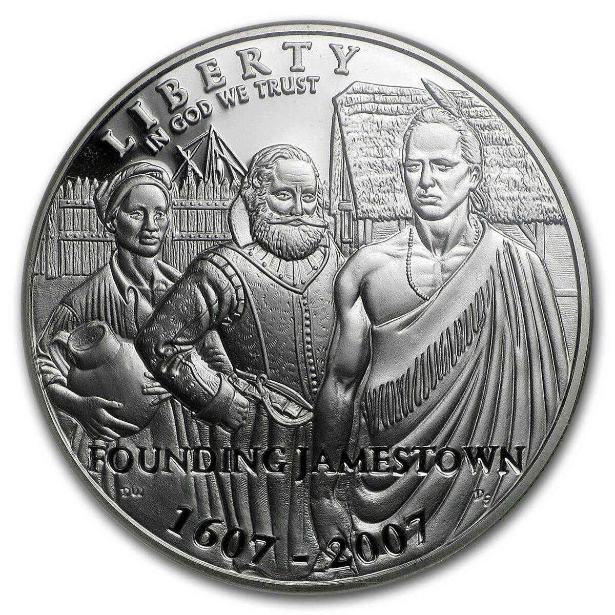 2007-P Jamestown 400th Anniv $1 Silver Commem PF-70 NGC