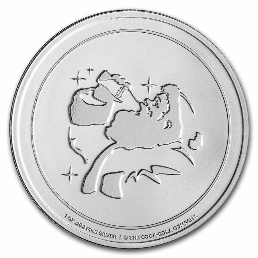 Coca-Cola® Santa 1 oz Silver BU