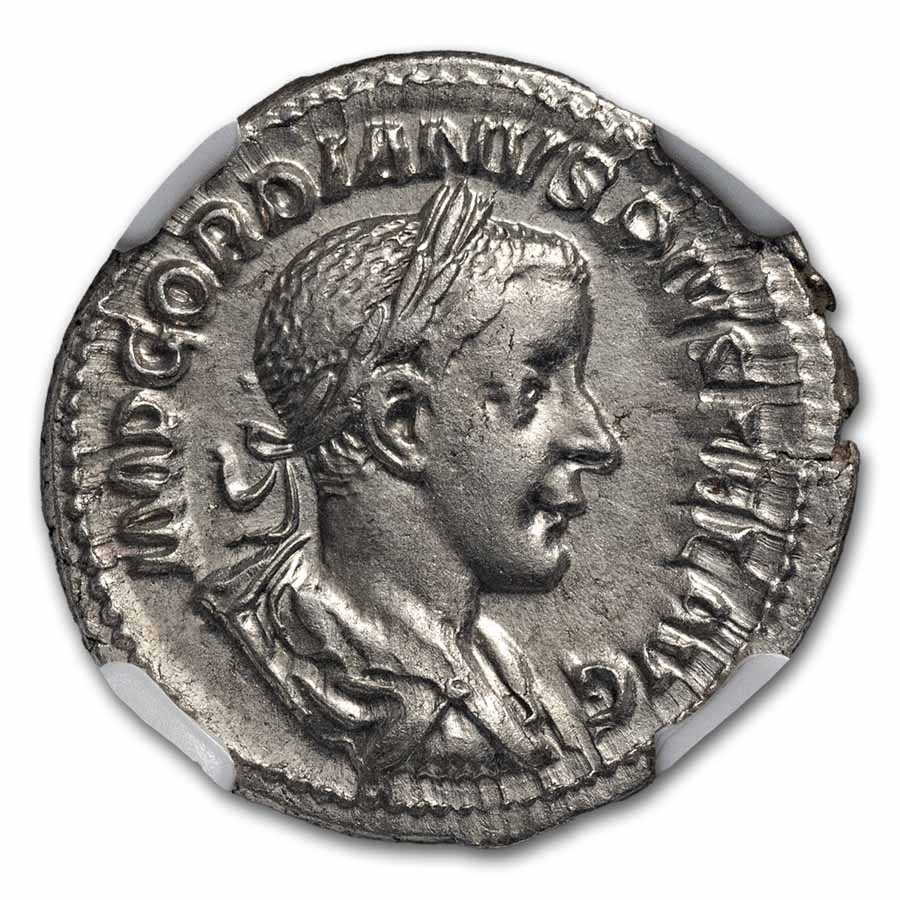 Rome Dbl Denarius Gordian III 238-244 AD Ch AU NGC (Random Coin)
