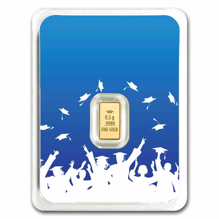 1/2 gram Gold Bar - 2026 Graduation (Cap Toss In TEP)
