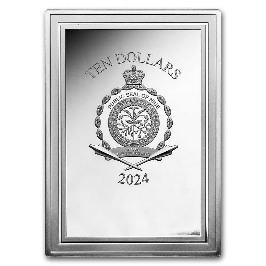 2024 Niue 5 oz Silver Star Wars The Force Awakens Movie Poster