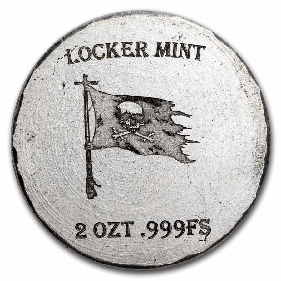 2 oz Hand Poured Silver Round - Gold Fever