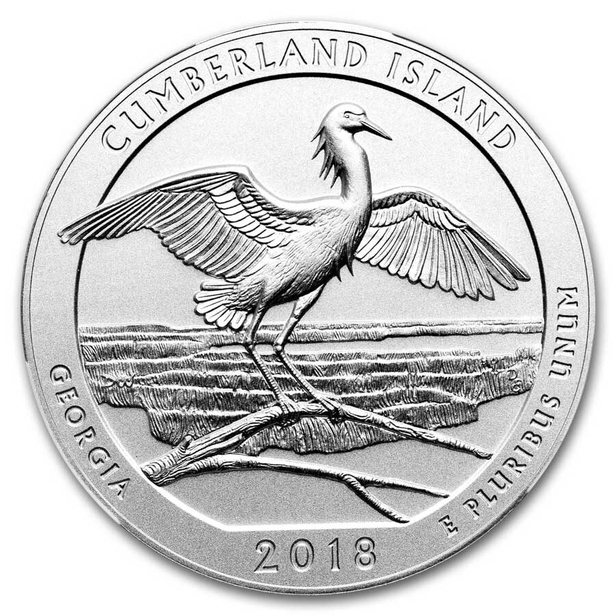 2018-P 5 oz Silver ATB Cumberland Island SP-70 NGC(ER/FR)